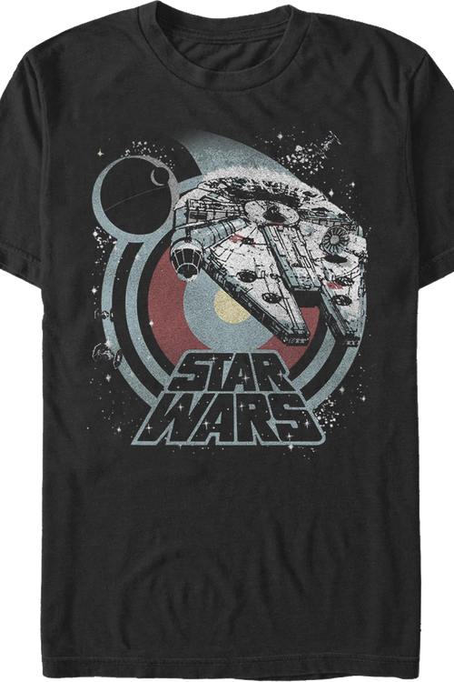 Hyperspace Millennium Falcon Star Wars T-Shirt