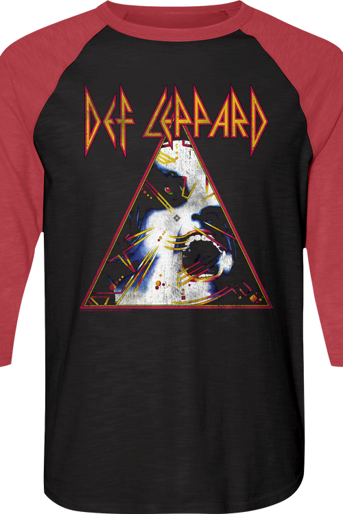 Hysteria Def Leppard Raglan Baseball Shirt