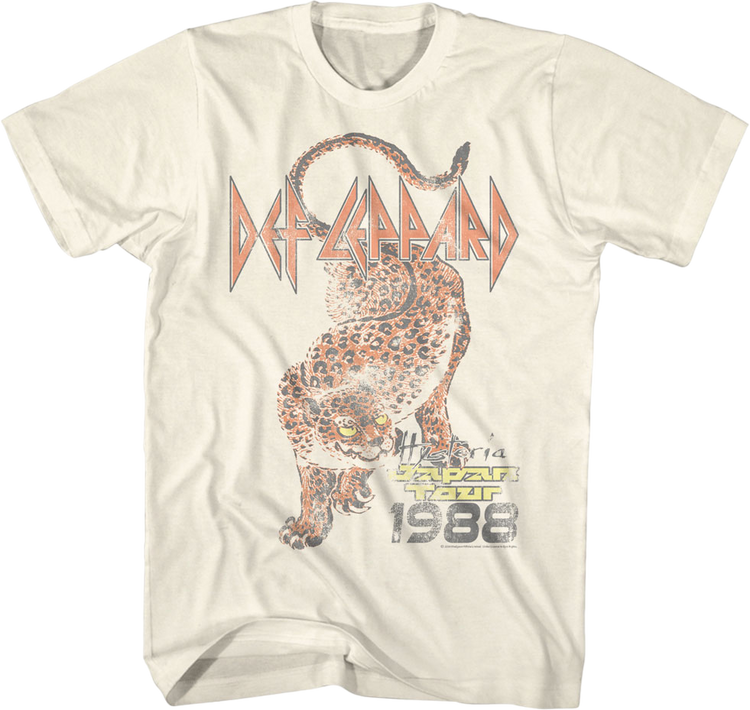 Hysteria Japan Tour 1988 Def Leppard T-Shirt