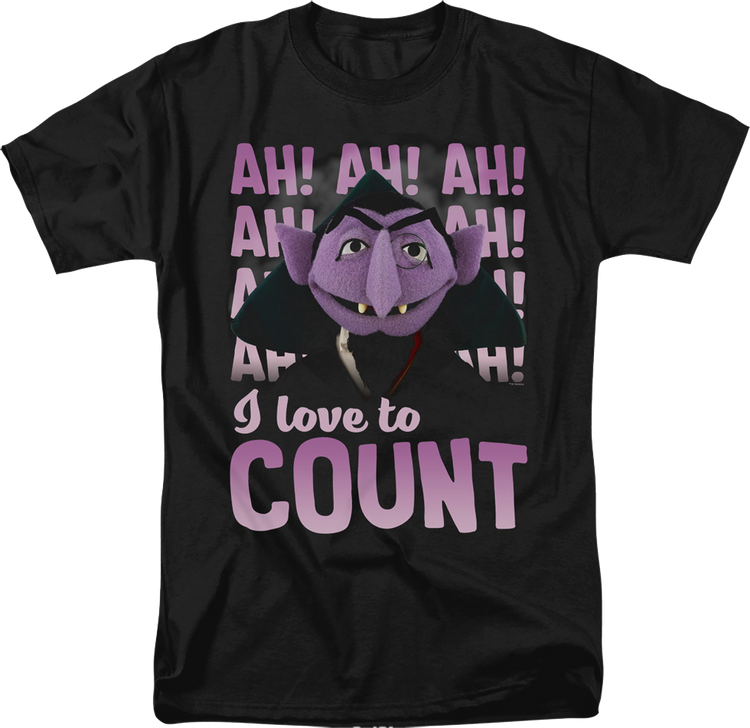 I Love To Count Sesame Street T-Shirt