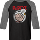 I Yam What I Yam Popeye Raglan Baseball Shirt thumbnail