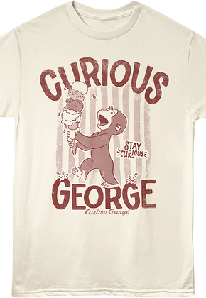 Ice Cream Cone Curious George T-Shirt