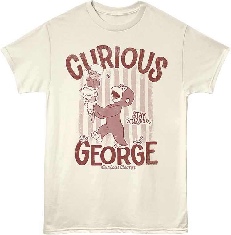 Ice Cream Cone Curious George T-Shirt