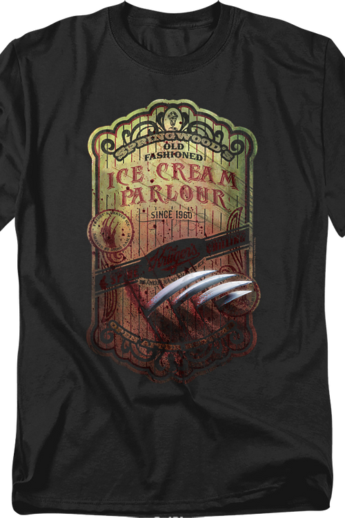 Ice Cream Parlour Nightmare On Elm Street T-Shirt