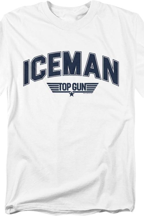 Iceman Chenille Letters Top Gun T-Shirt
