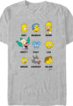 Iconic Characters Simpsons T-Shirt