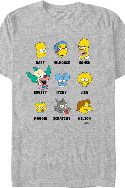 Iconic Characters Simpsons T-Shirt