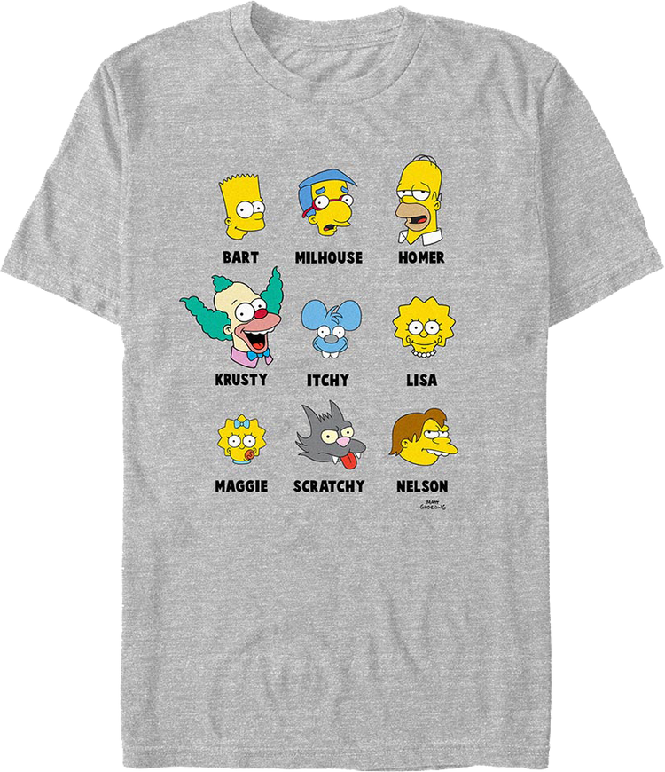 Iconic Characters Simpsons T-Shirt