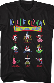 Icons Collage Killer Klowns From Outer Space T-Shirt