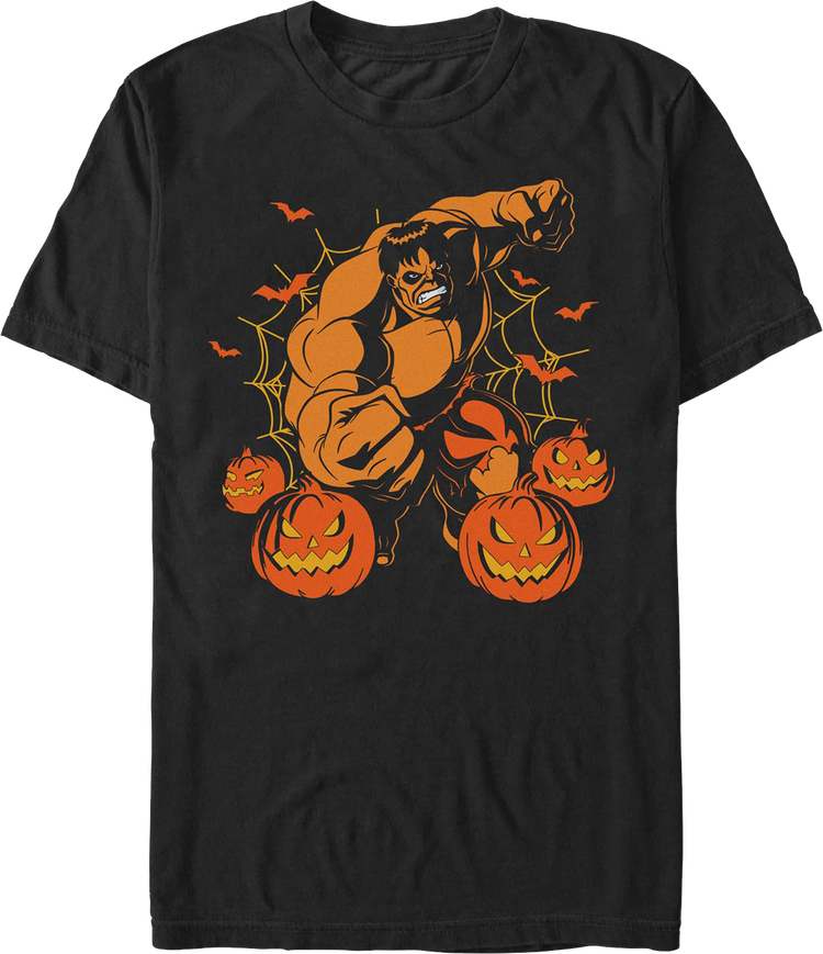 Icredible Hulk Jack-o'-Lanterns Marvel Comics T-Shirt