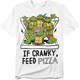 If Cranky Feed Pizza Teenage Mutant Ninja Turtles T-Shirt thumbnail