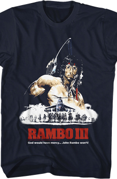 Illustrated Poster Rambo III T-Shirt