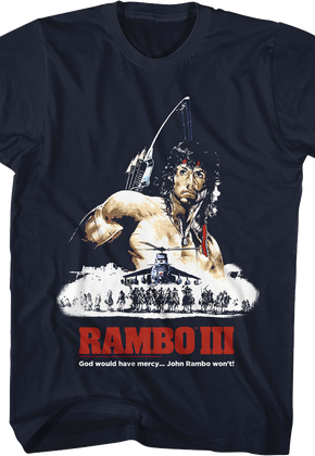 Illustrated Poster Rambo III T-Shirt