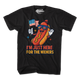 I'm Just Here For The Wieners T-Shirt thumbnail