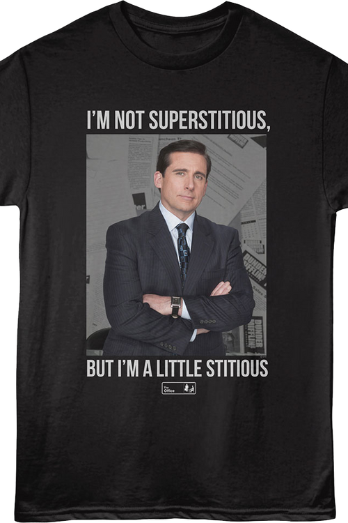 I'm Not Superstitious, But I'm A Little Stitious The Office T-Shirt