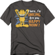 I'm Smiling Are You Happy Now Garfield T-Shirt thumbnail
