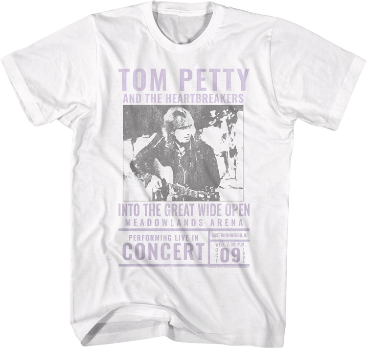 Into The Great Wide Open Concert Tom Petty T-Shirt