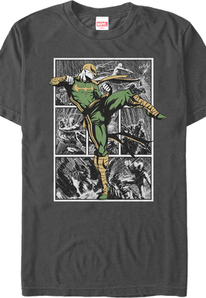 Iron Fist Panels Marvel Comics T-Shirt