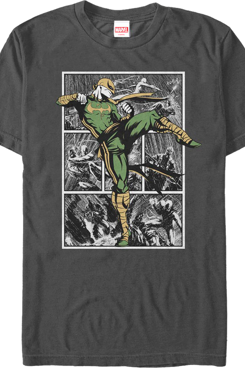 Iron Fist Panels Marvel Comics T-Shirt