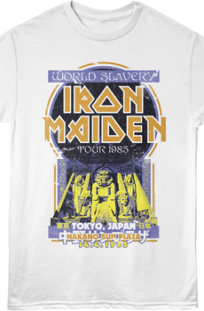 World Slavery Tour Tokyo Japan Iron Maiden T-Shirt