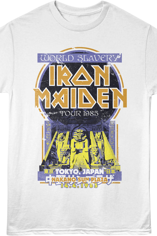 World Slavery Tour Tokyo Japan Iron Maiden T-Shirt