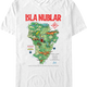 Isla Nublar Map Jurassic Park T-Shirt thumbnail