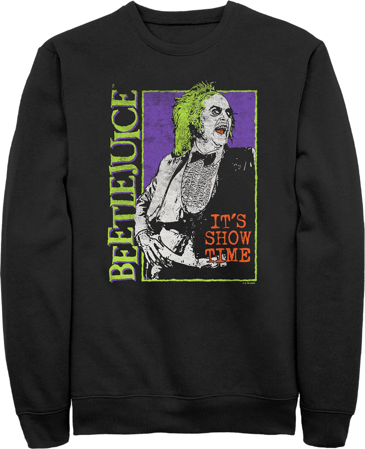 It's Show Time Beetlejuice Sweatshirt