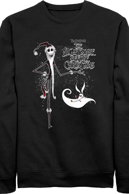 Jack Skellington And Zero Nightmare Before Christmas Sweatshirt