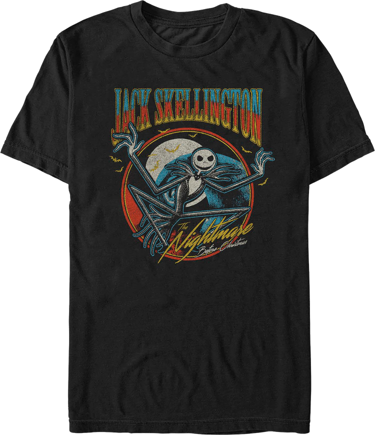 Jack Skellington Circle Nightmare Before Christmas T-Shirt