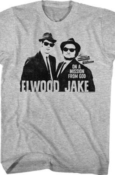 Retro Elwood And Jake Blues Brothers T-Shirt
