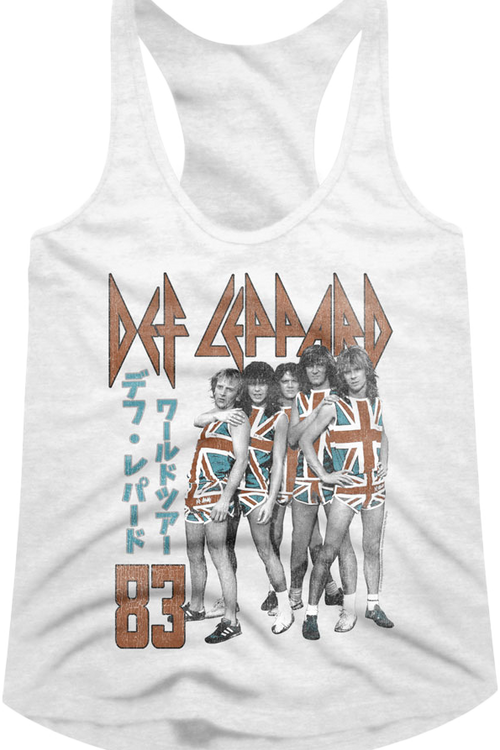 Ladies Japanese Def Leppard Racerback Tank Top