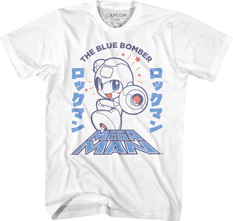 Japanese Text Mega Man T-Shirt