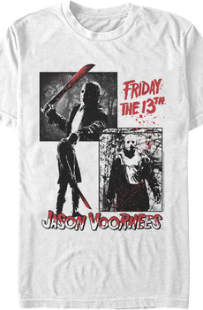 Jason Voorhees Bloody Collage Friday the 13th T-Shirt