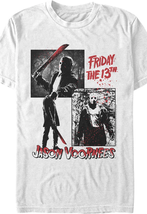 Jason Voorhees Bloody Collage Friday the 13th T-Shirt