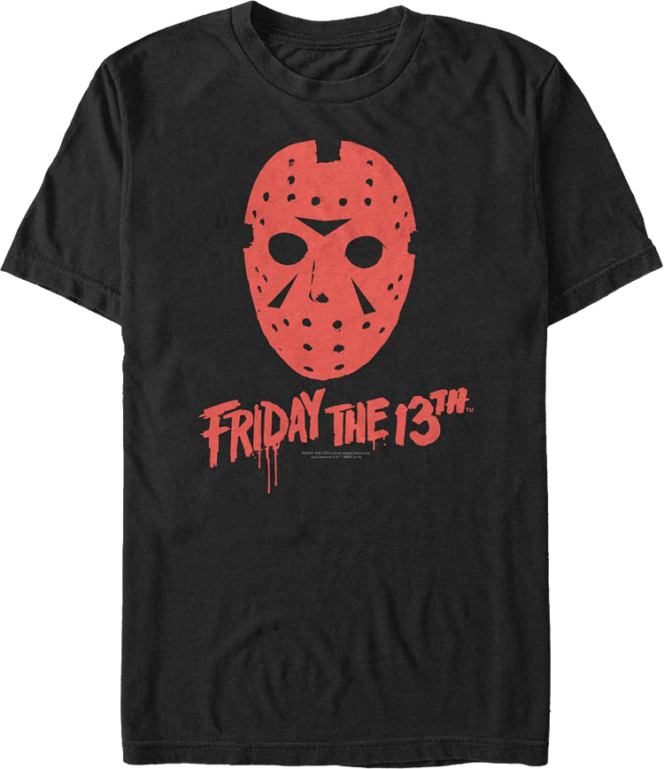 Jason Voorhees Red Mask Friday the 13th T-Shirt