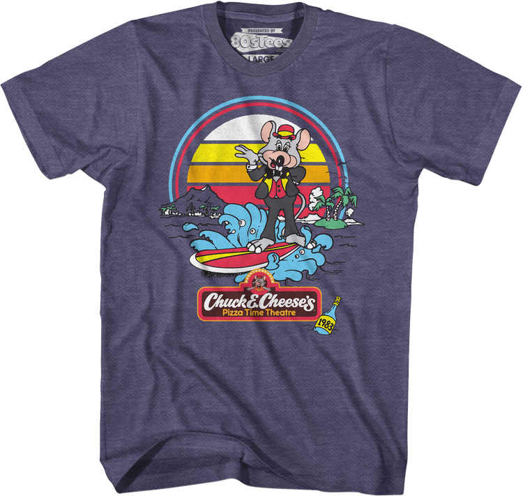 Surfing Chuck E. Cheese T-Shirt