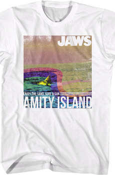 Amity Island Enjoy The Sand, Surf & Sun Jaws T-Shirt