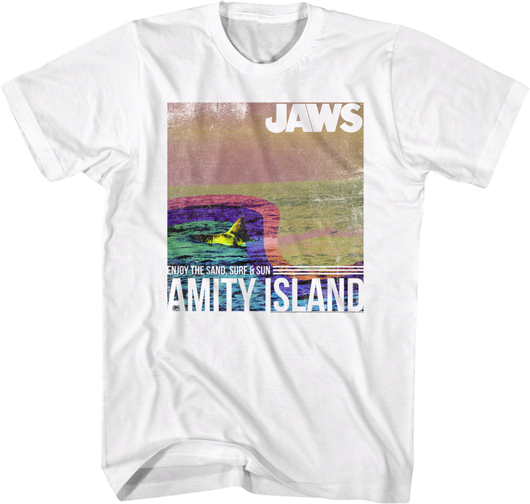Amity Island Enjoy The Sand, Surf & Sun Jaws T-Shirt