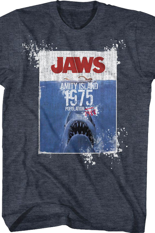 Amity Island Population Jaws T-Shirt