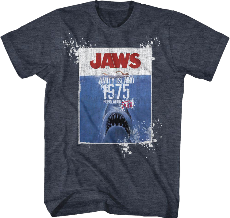 Amity Island Population Jaws T-Shirt