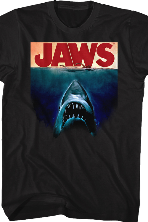 Partial Poster Jaws T-Shirt