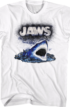 Spray Painted Shark Jaws T-Shirt