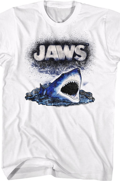 Spray Painted Shark Jaws T-Shirt