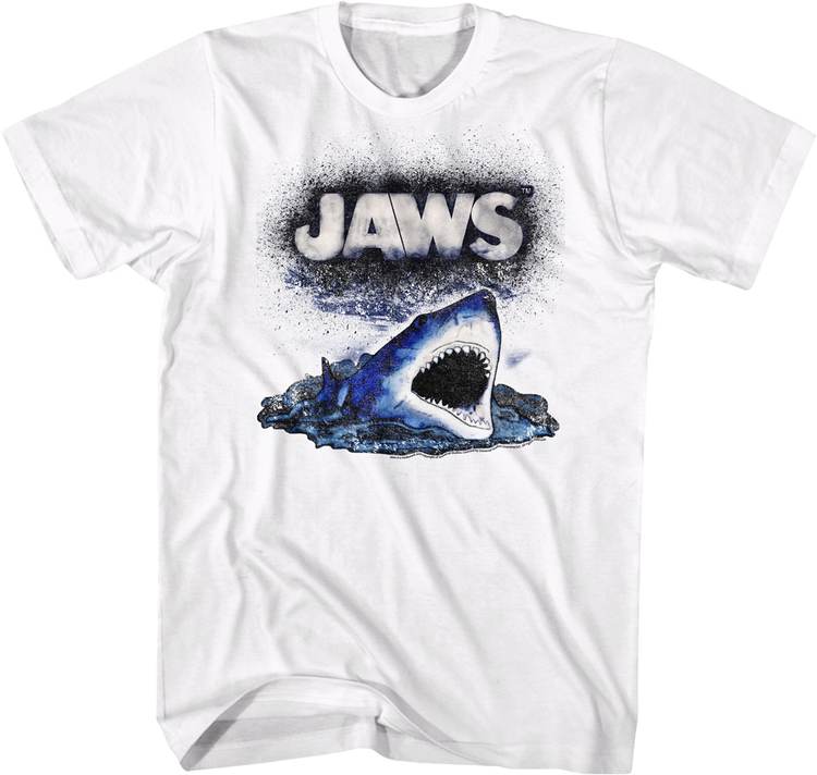 Spray Painted Shark Jaws T-Shirt