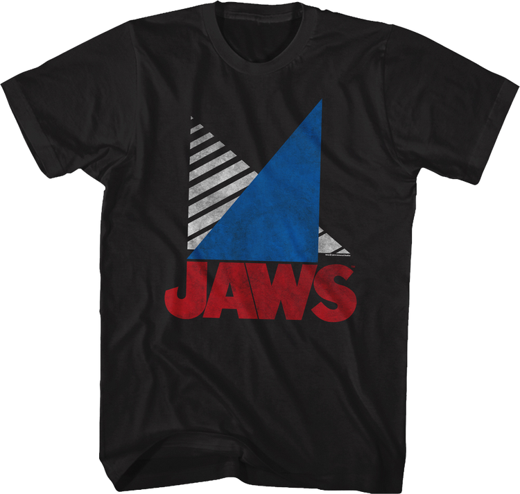 Geometric Fin Art Jaws T-Shirt