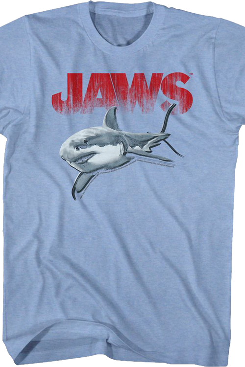 Retro Halftone Shark Jaws T-Shirt