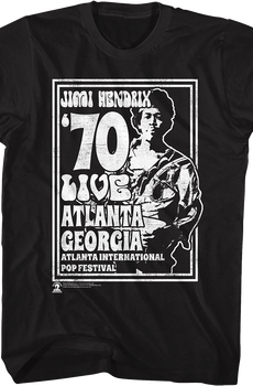 Atlanta International Pop Festival Jimi Hendrix T-Shirt