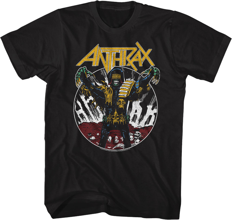 Judge Dredd Zombie Anthrax T-Shirt