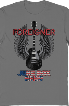 Juke Box Hero Winged Guitar Foreigner T-Shirt