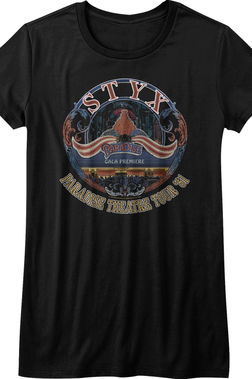 Womens Paradise Theatre Tour Styx Shirt